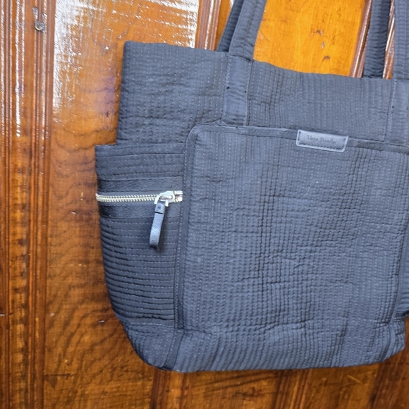 Vera Bradley Black Microfiber Tote - Picture 3 of 5